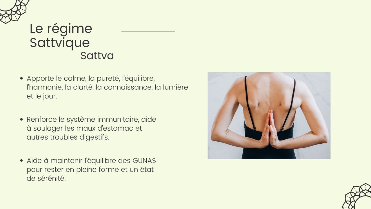le regime sattvique